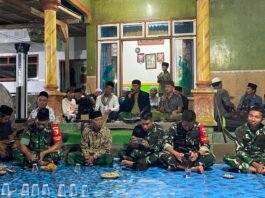 Satgas TMMD Hadiri Tasyakuran Warga, Perkuat Kebersamaan dan Kemanunggalan TNI dengan Rakyat