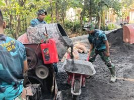 Rabat Beton TMMD ke-129 Tembus 54,9 Persen, Mobilitas dan Ekonomi Warga Kian Lancar.