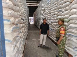 Perkuat Sinergi Pangan Wilayah, Babinsa Curahpetung Sambangi Gudang Bulog